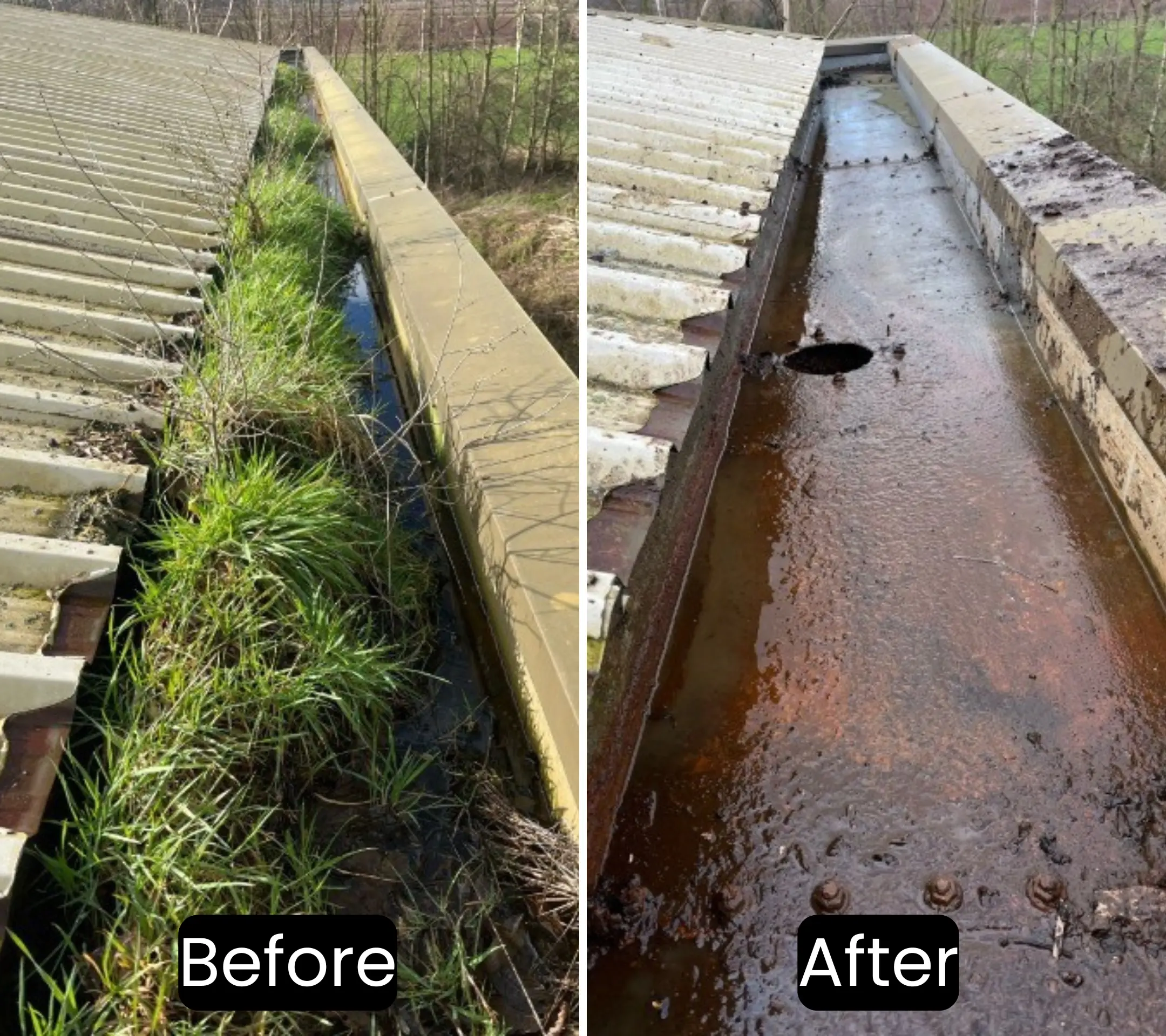 Commercial gutter cleaning in Filton
